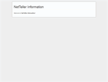 Tablet Screenshot of info.netteller.com